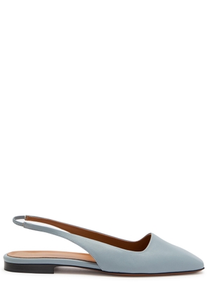 Atp Atelier Plesio Leather Slingback Flats - Light Grey - 39 (IT39/ UK6)