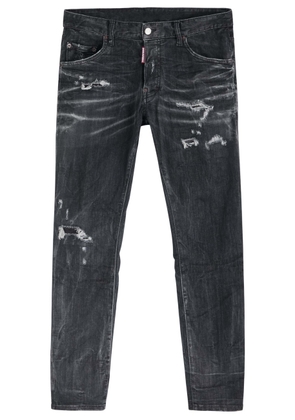 DSQUARED2 Skater Distressed Slim-leg Jeans - Black - 52 (IT52 / XL)
