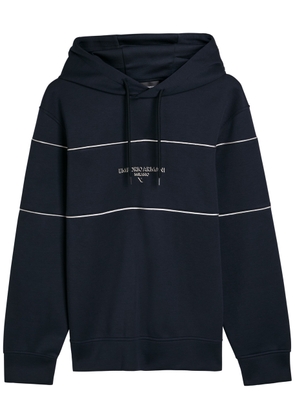 Emporio Armani Hooded Jersey Sweatshirt - Navy - XL