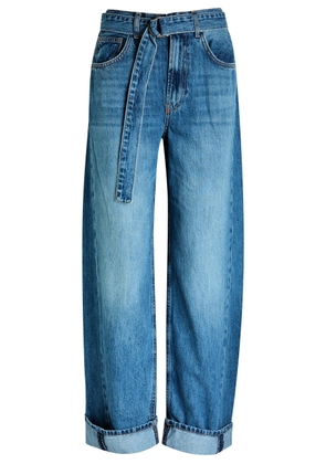 Free People East Bay Cuffed Straight-leg Jeans - Denim - 28 (W28 / UK10 / S)