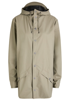 Rains W3 Hooded Waterproof Jacket - Sage - S (UK8-10 / S)