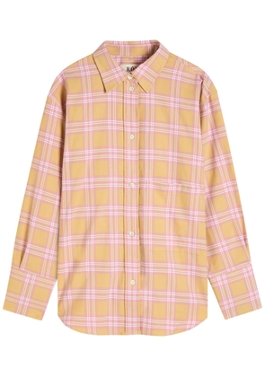Rohe Checked Flannel Overshirt - Pink - 42 (UK14 / L)