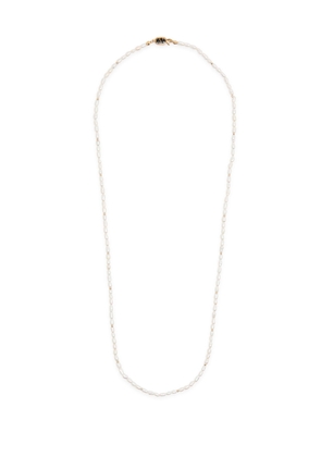 Valentino Garavani Ovalette Beaded Pearl Necklace - Silver - One Size