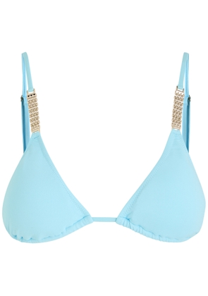 Melissa Odabash Maldives Chain-embellished Bikini top - Light Blue - 42 (UK10 / S)