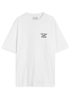 DRÔLE DE Monsieur Nfpm Printed Cotton T-shirt - White - S