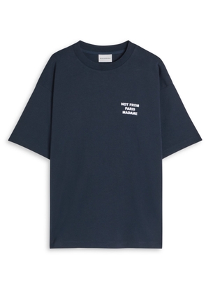 DRÔLE DE Monsieur Nfpm Printed Cotton T-shirt - Navy - L