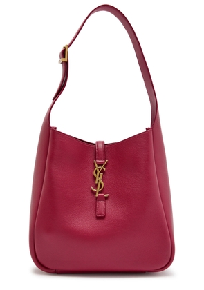 Saint Laurent Le 5 à 7 Small Grained Leather Hobo bag - Dark Pink - One Size