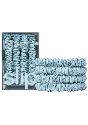 Slip Pure Silk Skinny Scrunchies - Sky Blue