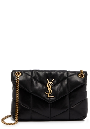 Saint Laurent Lou Puffer Small Leather Shoulder bag - Black - One Size
