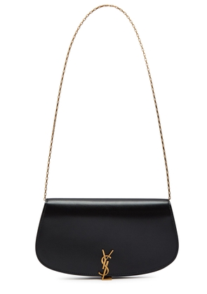 Saint Laurent Demilune Leather Wallet-on-chain - Black - One Size