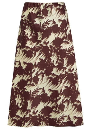 Marques' Almeida Light Weight Drill Satin Midi Slip Skirt - White - 14 (UK14 / L)