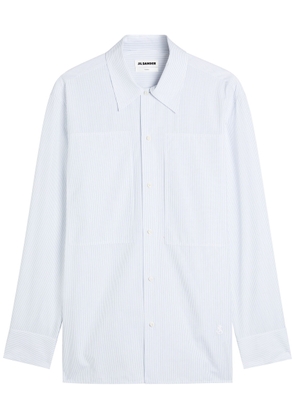 Jil Sander Tuesday Striped Cotton-poplin Shirt - White - 38 (C15 / S)