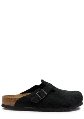 Birkenstock Boston Brushed Suede Clogs - Black - 44 (IT43.5 / UK9.5)