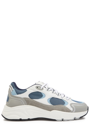 Cleens Pulse Runner Panelled Mesh Sneakers - Blue - 41 (IT41 / UK7)