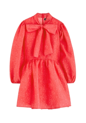 Sister Jane Parakeet Cloqué Mini Dress - Red - 6 (UK6 / XS)