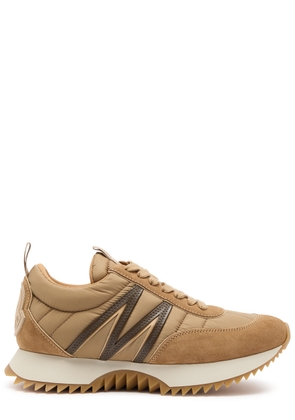 Moncler Pacey Panelled Suede Sneakers - Brown - 38 (IT38 / UK5)