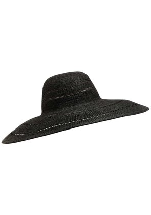 Lack OF Color Riveria Woven Straw sun hat - Black - 55 (55cm / S)