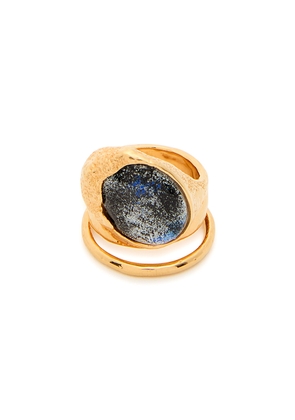 Chloe The Chloé Amulet Enamelled Ring - Gold - 56 (56cm / S)