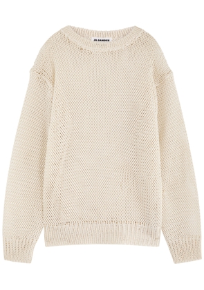 Jil Sander Open-knit Silk Jumper - Off White - 48 (IT48 / M)