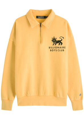 Billionaire Boys Club Lion Cotton Quarter-zip Sweatshirt - Yellow - M