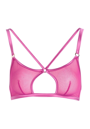 Fleur OF England Lola Mesh Bralette - Pink - S (UK8-10 / S)