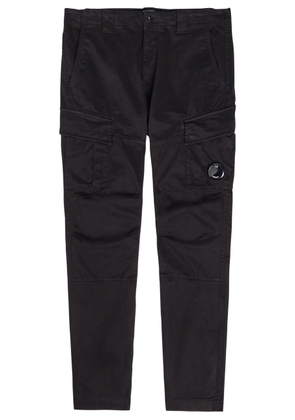 C.P. Company Lens Stretch-cotton Cargo Trousers - Black - 48 (IT48 / M)