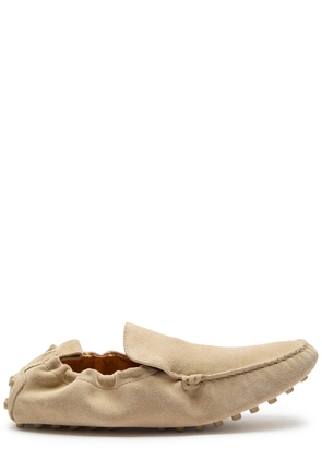 Tods Gomma Suede Loafers - Beige - 41 (IT41 / UK8)