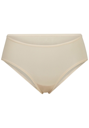 Skims Stretch-jersey Briefs - Cream - M (UK12 / M)