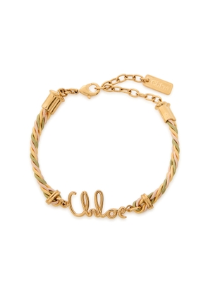 Chloe The Chloé Plage Logo Bracelet - Beige - One Size