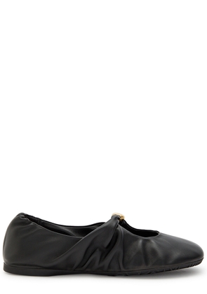 Loewe Pebble Leather Ballet Flats - Black - 38 (IT38 / UK5)