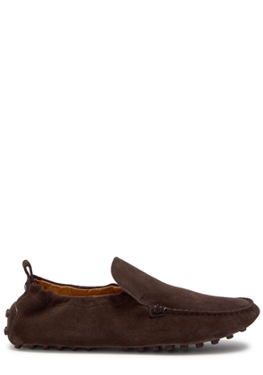 Tods Gomma Suede Loafers - Brown - 38 (IT38 / UK5)