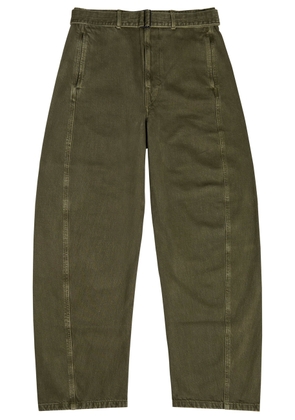Lemaire Belted Barrel-leg Jeans - Green - S
