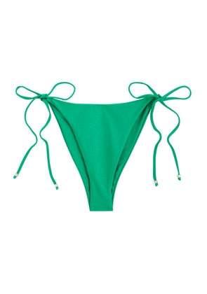 Baobab Itala Metallic Bikini Briefs - Green - XS (UK6 / XS)