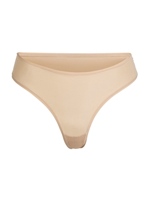 Skims Stretch-jersey Thong - Beige - XS (UK6 / XS)