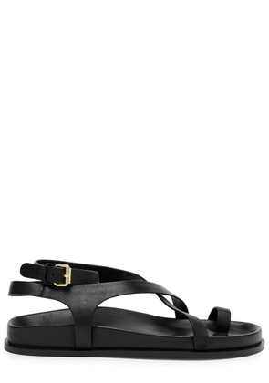 A.emery Jalen Slim Leather Sandals - Black - 39 (IT39/ UK6)