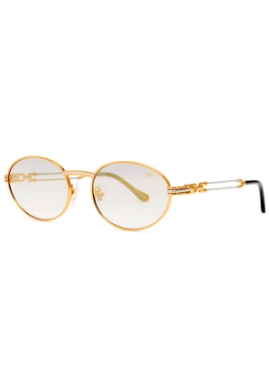 Vintage Frames Company Pac Double Rope Edition Oval Sunglasses - Grey - One Size