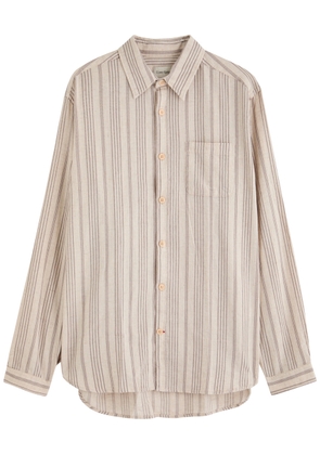 Oliver Spencer New York Special Striped Cotton-blend Shirt - Beige - S
