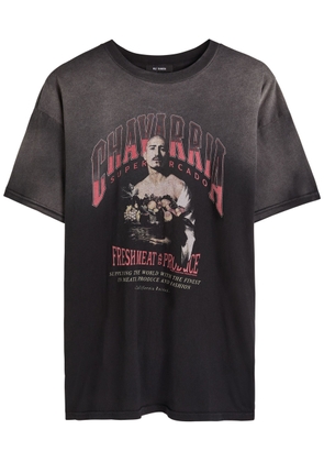 Willy Chavarria San Cachi Produce Printed Cotton T-shirt - Black - S