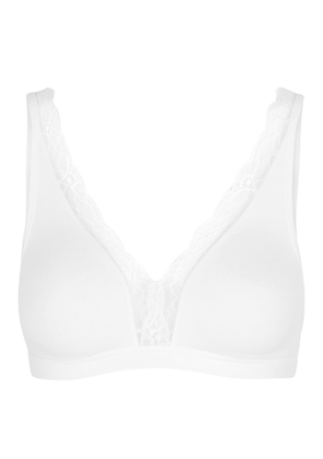 Hanro Lace-trimmed Soft-cup bra - White - 32A