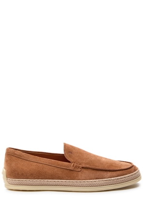 Tods Elisir Suede Loafers - Tan - 40 (IT40 / UK7)