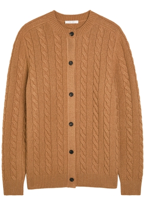 The Row Loneke Cable-knit Wool Cardigan - Beige - M (UK12 / M)