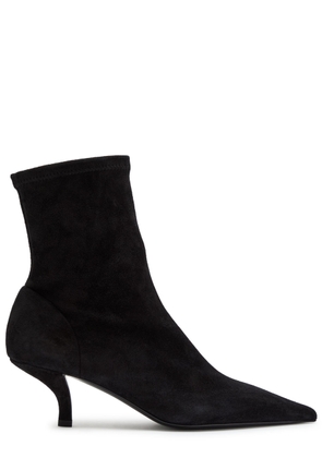 Toteme 50 Suede Ankle Boots - Black - 36 (IT36 / UK3)