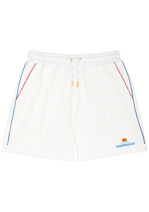 Casablanca Monogram-jacquard Towelling Cotton-blend Shorts - White - L