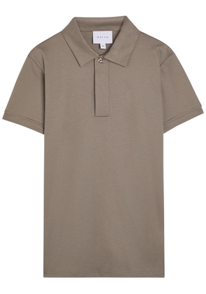 Raith Santi Mercerized Cotton Polo Shirt - Taupe - XL