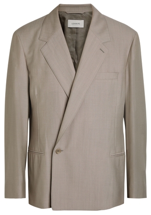 Lemaire Single-breasted Woven Blazer - Taupe - 52 (IT52 / XL)