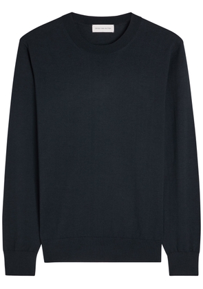 Dries Van Noten Murton Wool Jumper - Navy - S