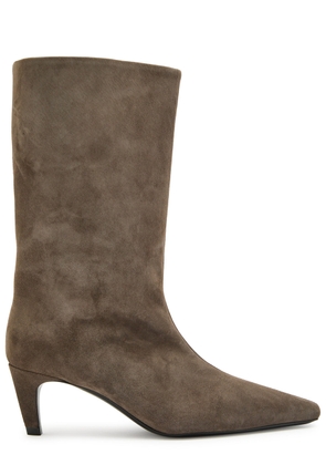 Jude Cave 40 Suede Mid-calf Boots - Brown - 36 (IT36 / UK3)