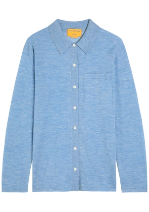 Guest In Residence Showtime Cashmere Shirt - Blue - L (UK14 / L)
