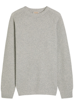 John Smedley Oxnard Cashmere and Wool-blend Jumper - Light Grey - L