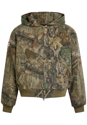 Cherry Los Angeles Camouflage Hooded Canvas Jacket - Multicoloured 1 - L